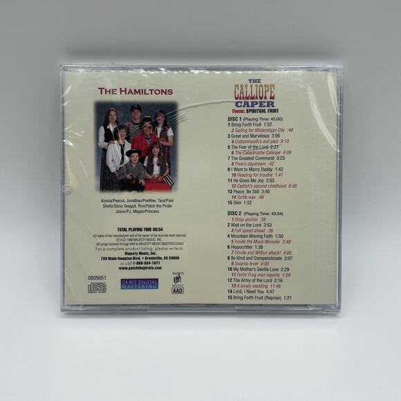 The Calliope Caper Christian Children's Music CD (Patch the Pirate) - Picture 2 of 2
